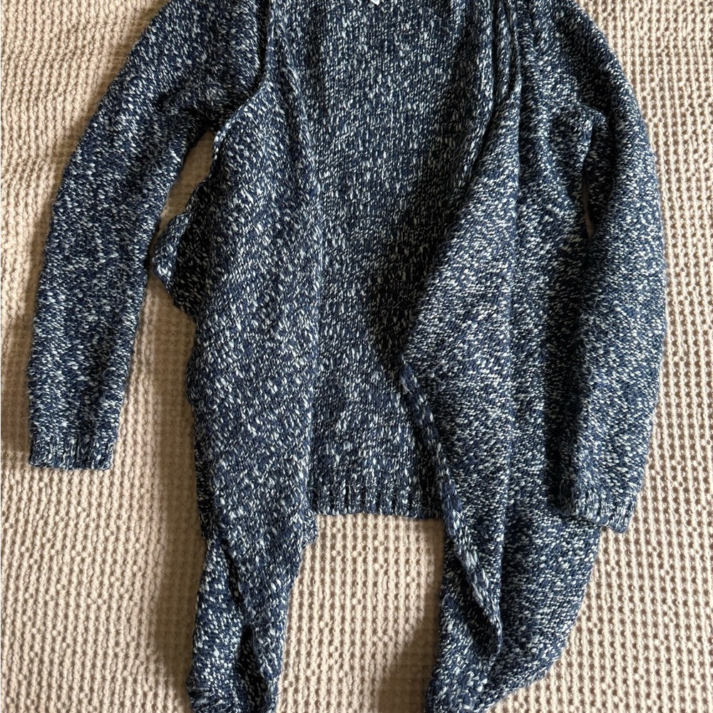 Aeropostale Navy Marled Cardigan